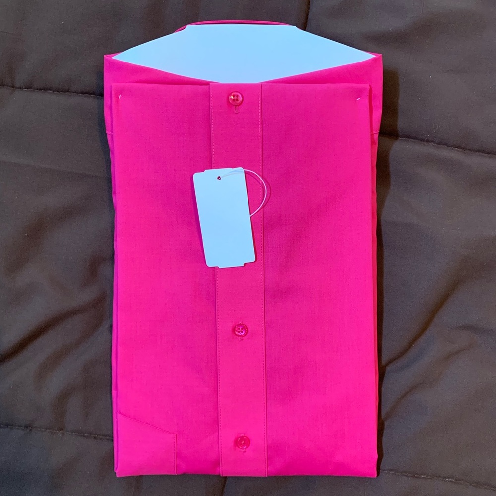 Foxcroft Button Front in Cabana Pink size 18 L/S - Picture 2 of 2